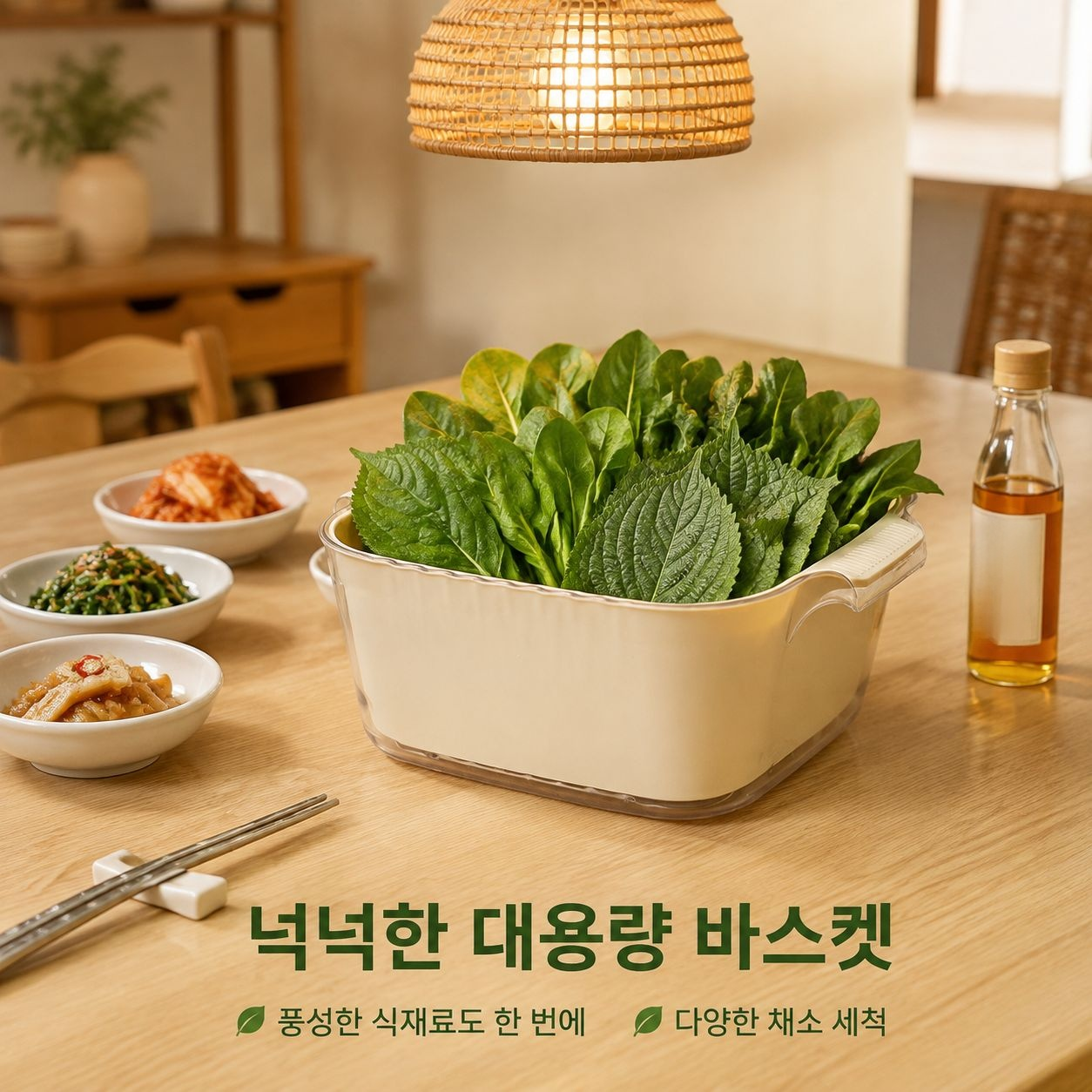 주방 대형 다기능 물빠짐 바구니