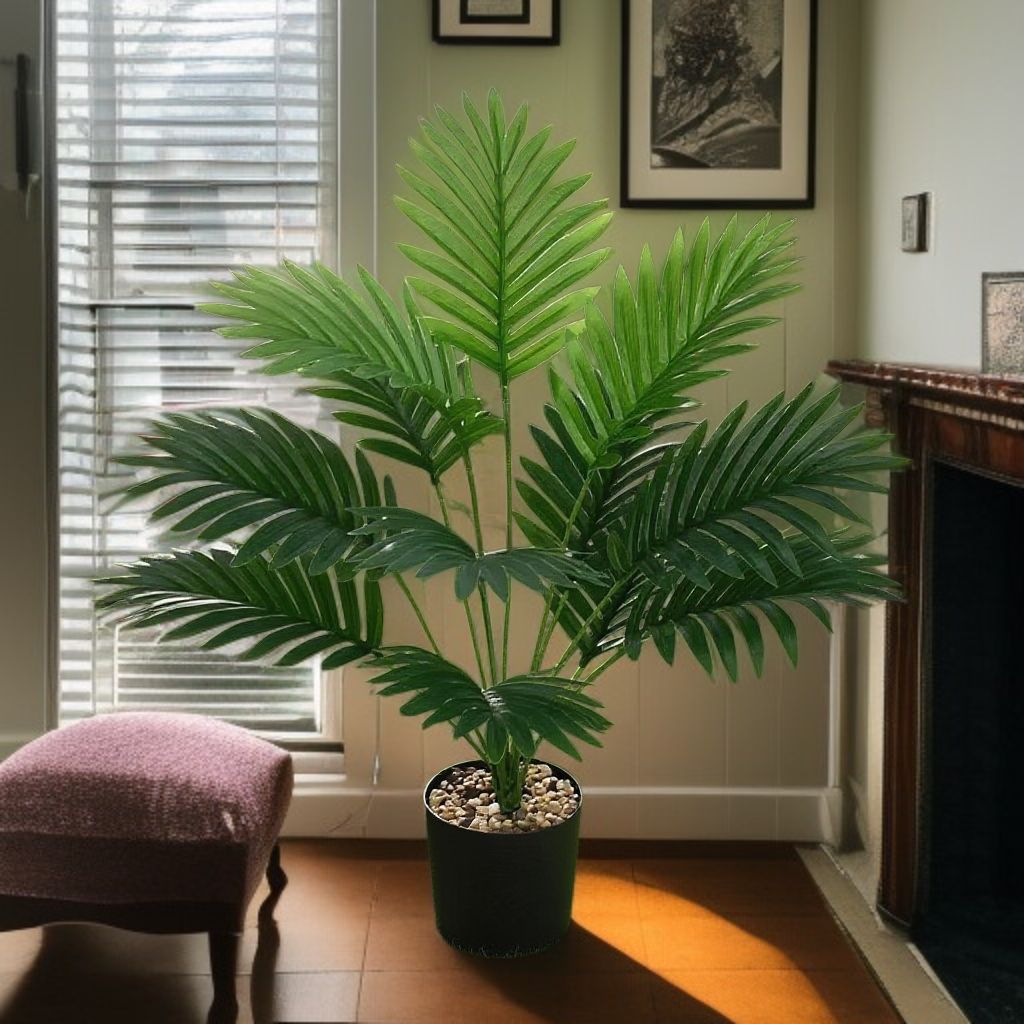 시뮬레이션 녹색 식물 화분 거실 장식 가짜 나무 아레카 야자 가구