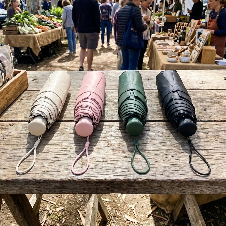 ブラックカラーでおしゃれな日傘