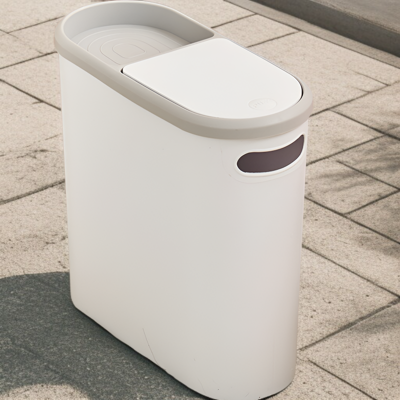 Odor control covered garbage bin for kitchen