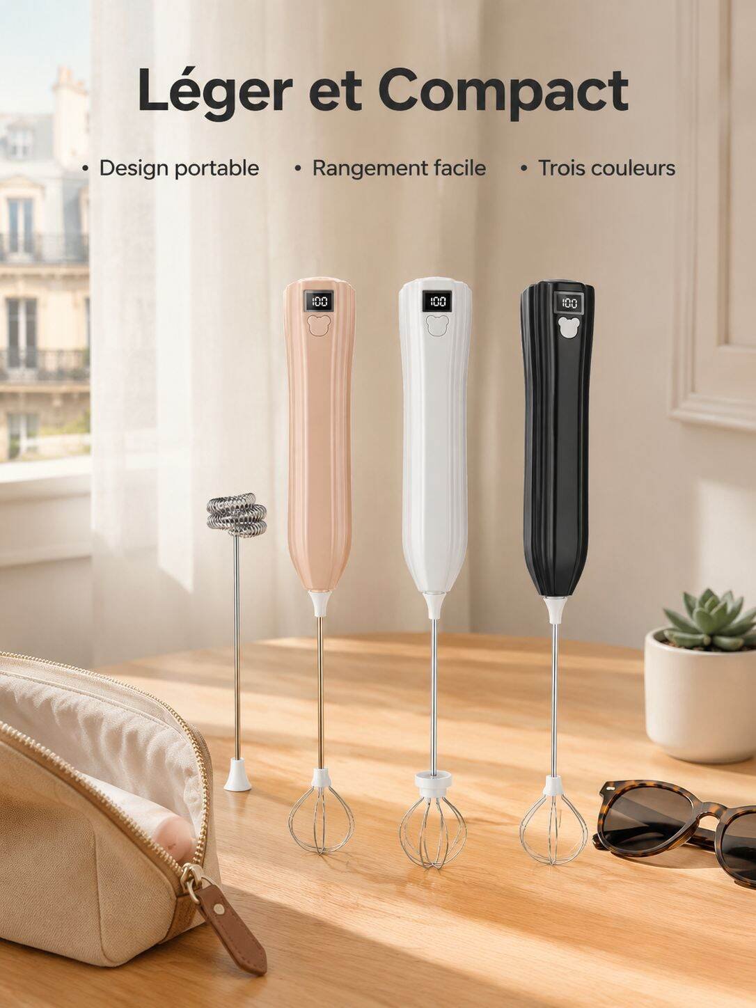 Batteur multifonction pour lait et œufs