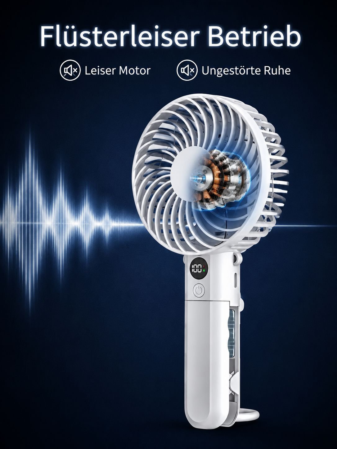 Ergonomischer Handventilator für Reisen und Outdoor