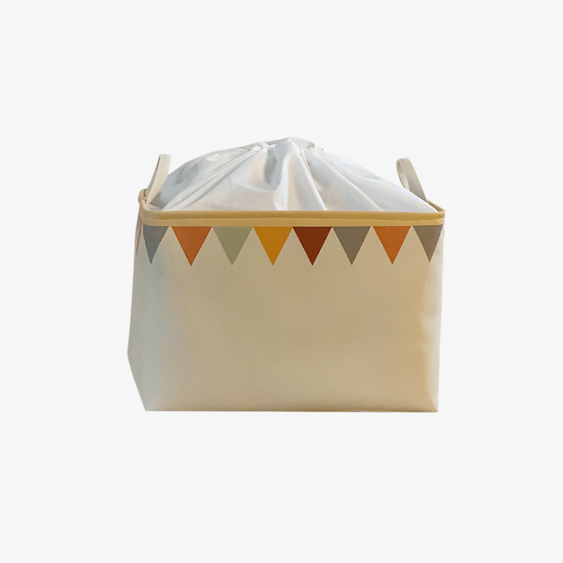 Boîte de rangement en toile avec ceinture en tissu, boîte de rangement pour jouets et vêtements