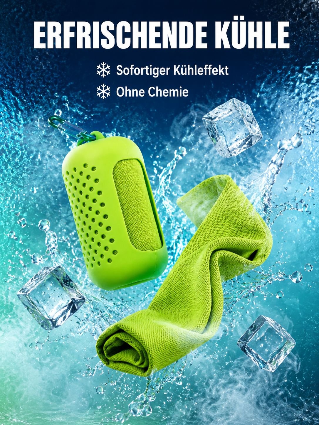 -10℃ Kühlendes Eistuch, Sofort Kühlendes Sporthandtuch