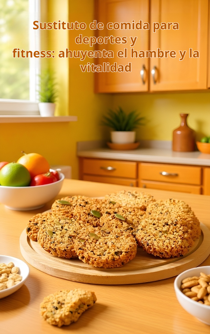 Textura crujiente del snack de avena con semillas de calabaza