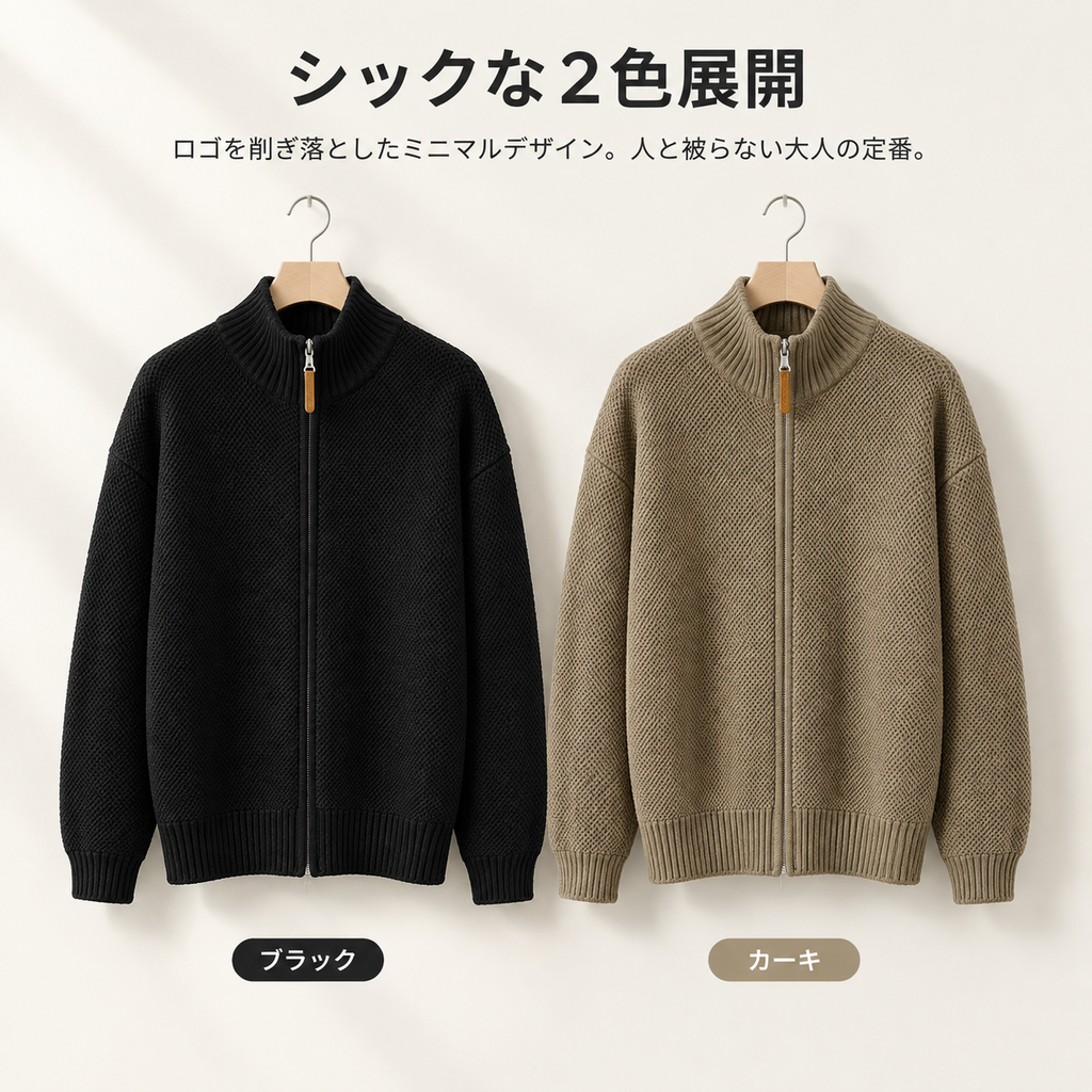 日系シンプルヴィンテージニットメンズ