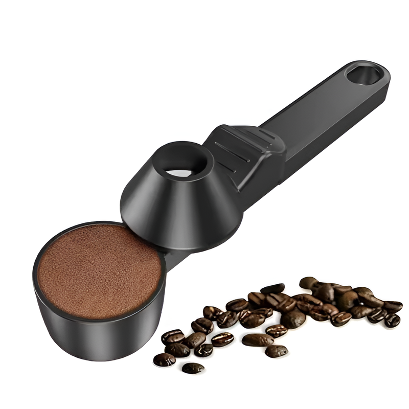 Leak-Proof Large Capacity Coffee Round Spoon with Long Handle and Anti-Slip Design
