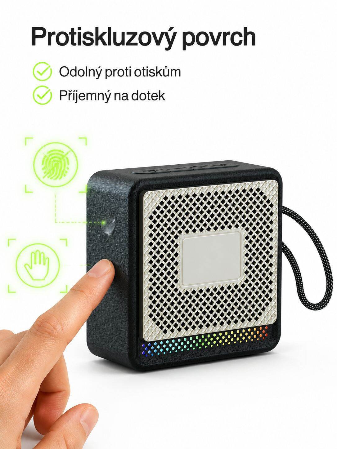 Bluetooth reproduktor vhodný na cesty