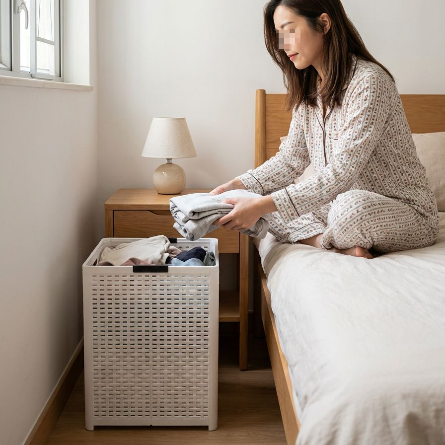 便攜多功能塑膠鏤空收納籃