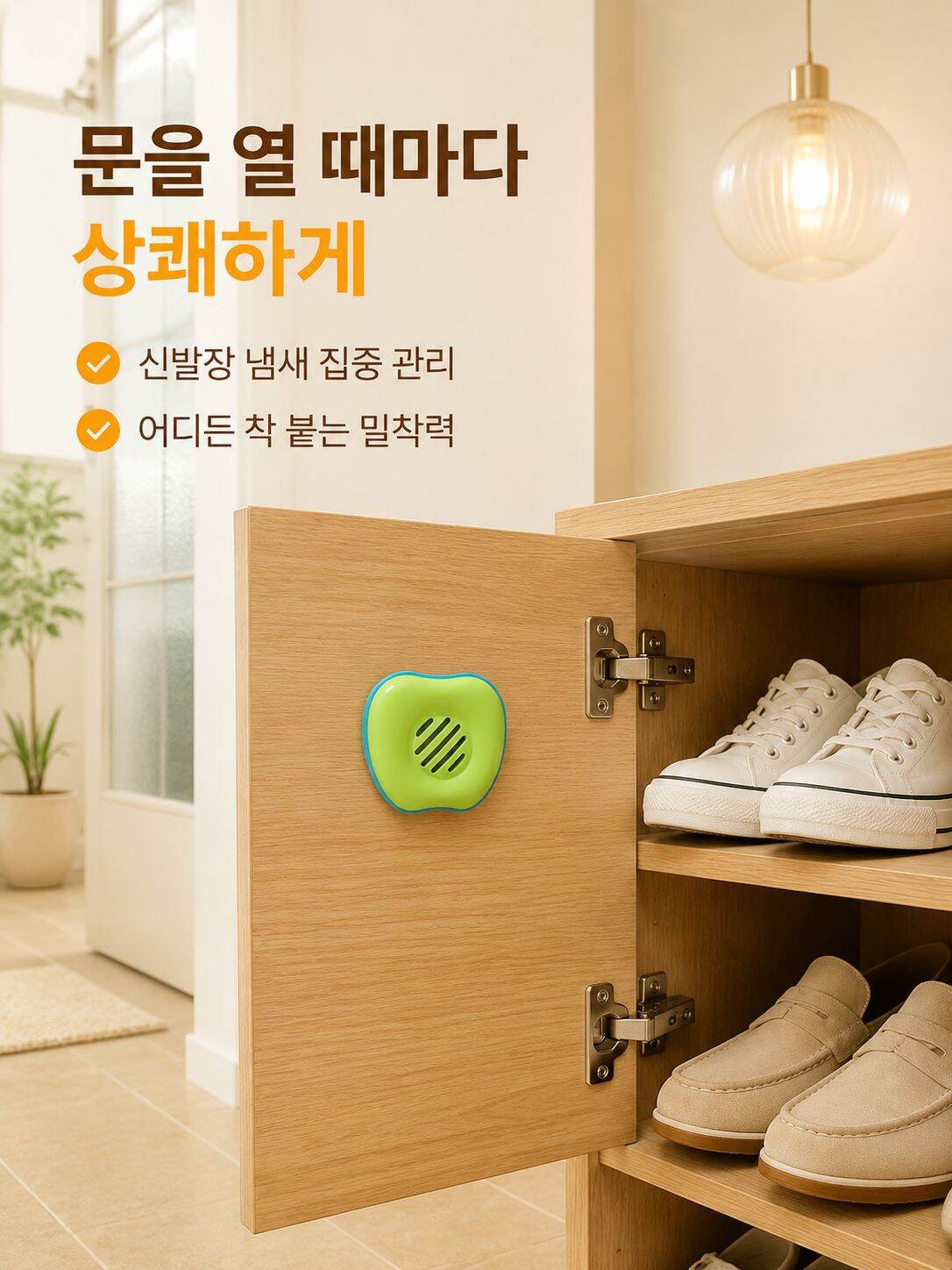 욕실 옷장 전용 탈취 방향 스티커
