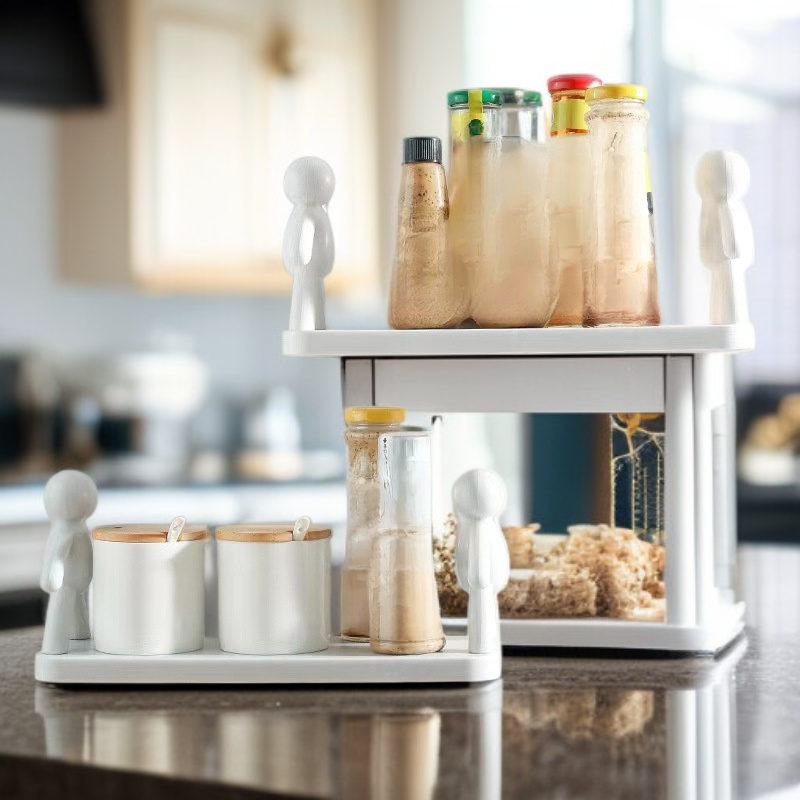 Punch-Free Human-shaped Kitchen Storage Rack