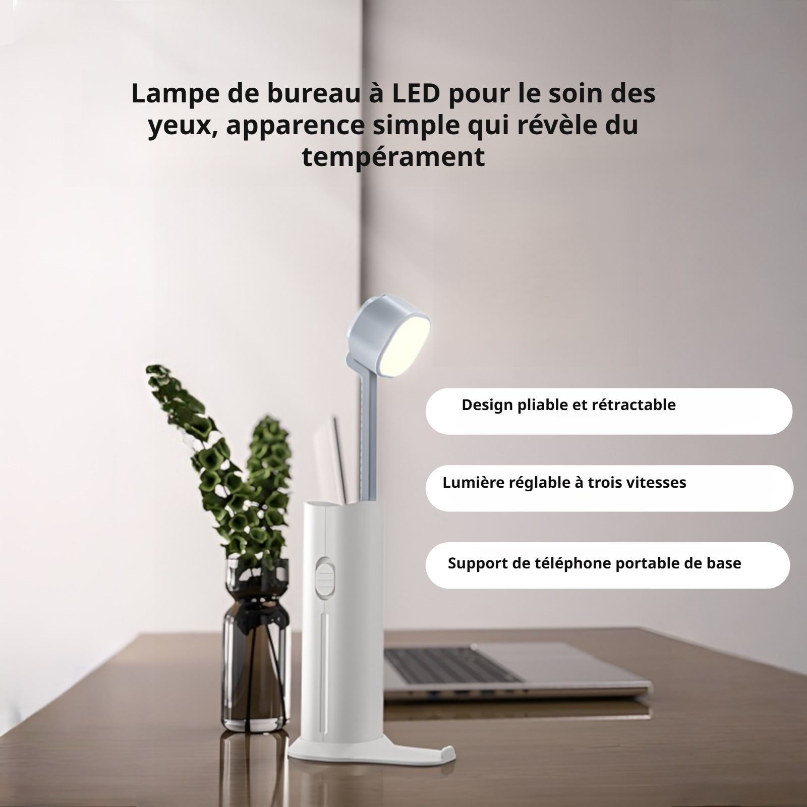 Lampe de bureau créative LED pour protection des yeux
