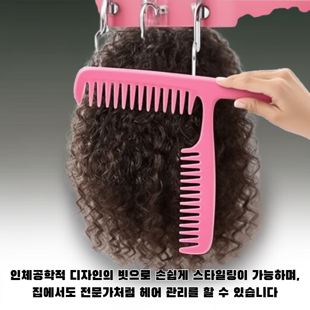 두피 마사지 홀로 빗 스타일링 헤어 세트