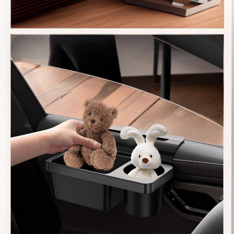 차량용 행거형 도어사이드 멀티 수납함 차량용 수납함 거치대 휴대폰 선반 물컵 수납함