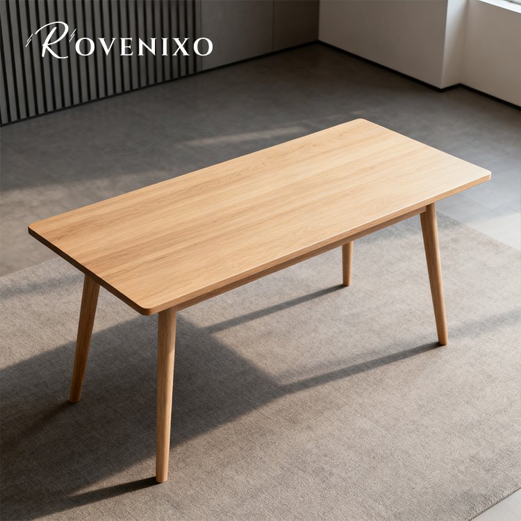 ดีไซน์โต๊ะไม้เนื้อแข็งเรียบง่ายสำหรับสำนักงาน