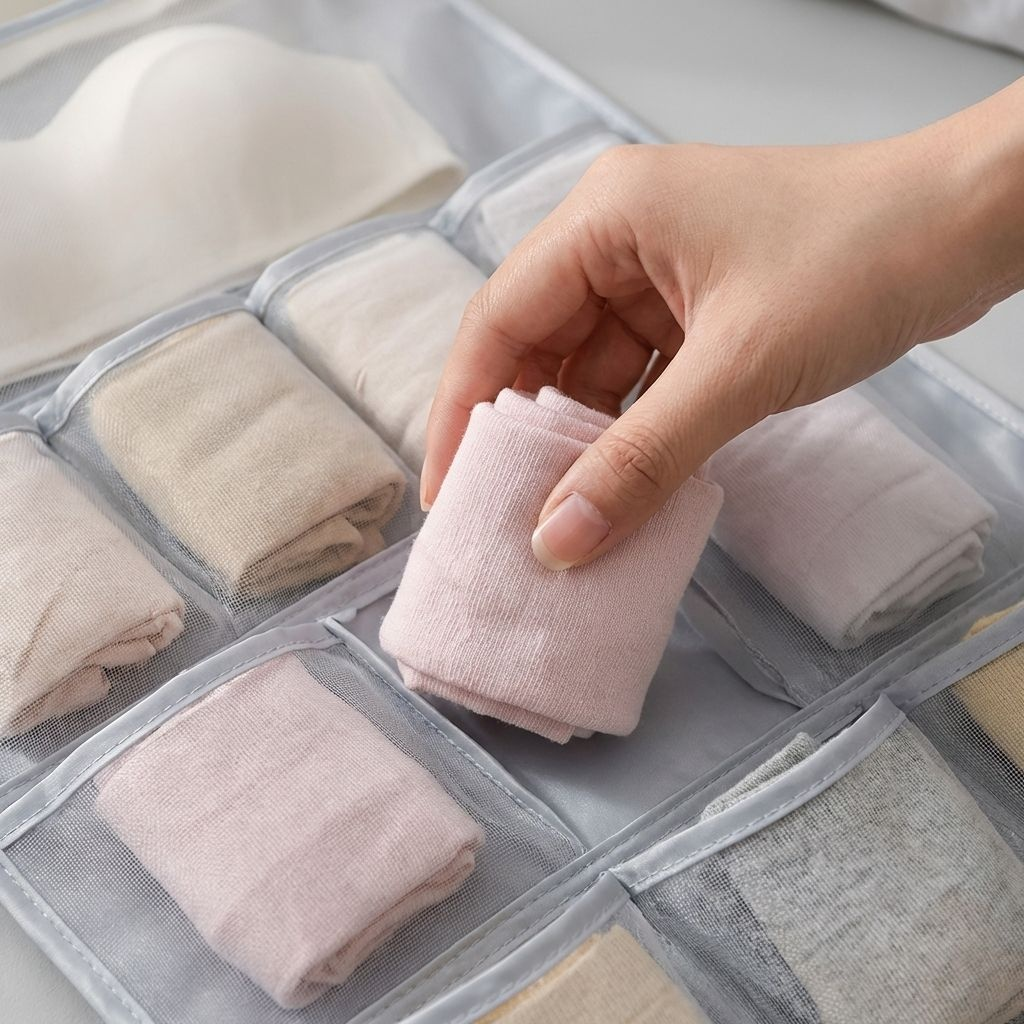 Waschbarer Aufbewahrungsbeutel für Unterwäsche