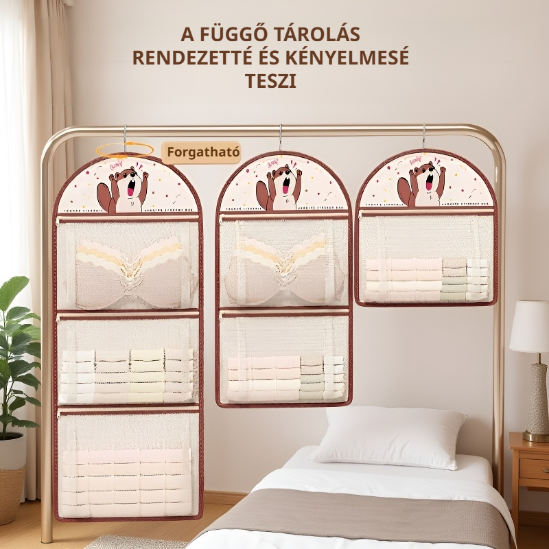 Kollégiumi többfunkciós függő szekrényrendszerező