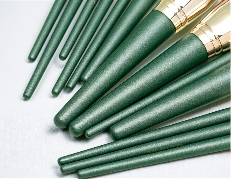 부드러운 인조모 메이크업 브러시 클로즈업