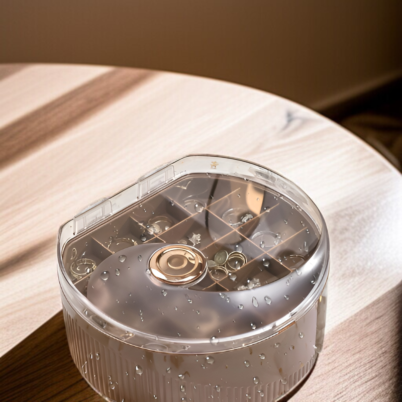 シンプルなジュエリー収納ボックス 軽量 高級 高級 イヤリング イヤリング ネックレス 便利な二層ジュエリーボックス