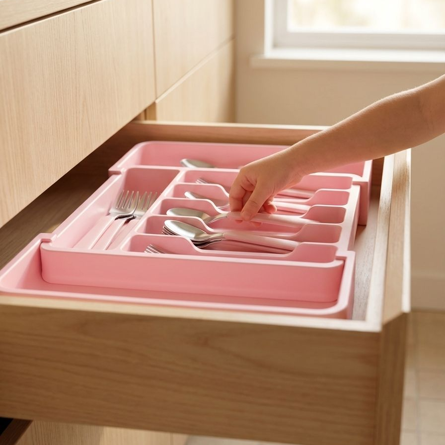 กล่องจัดเก็บช้อนส้อมดีไซน์ทันสมัย