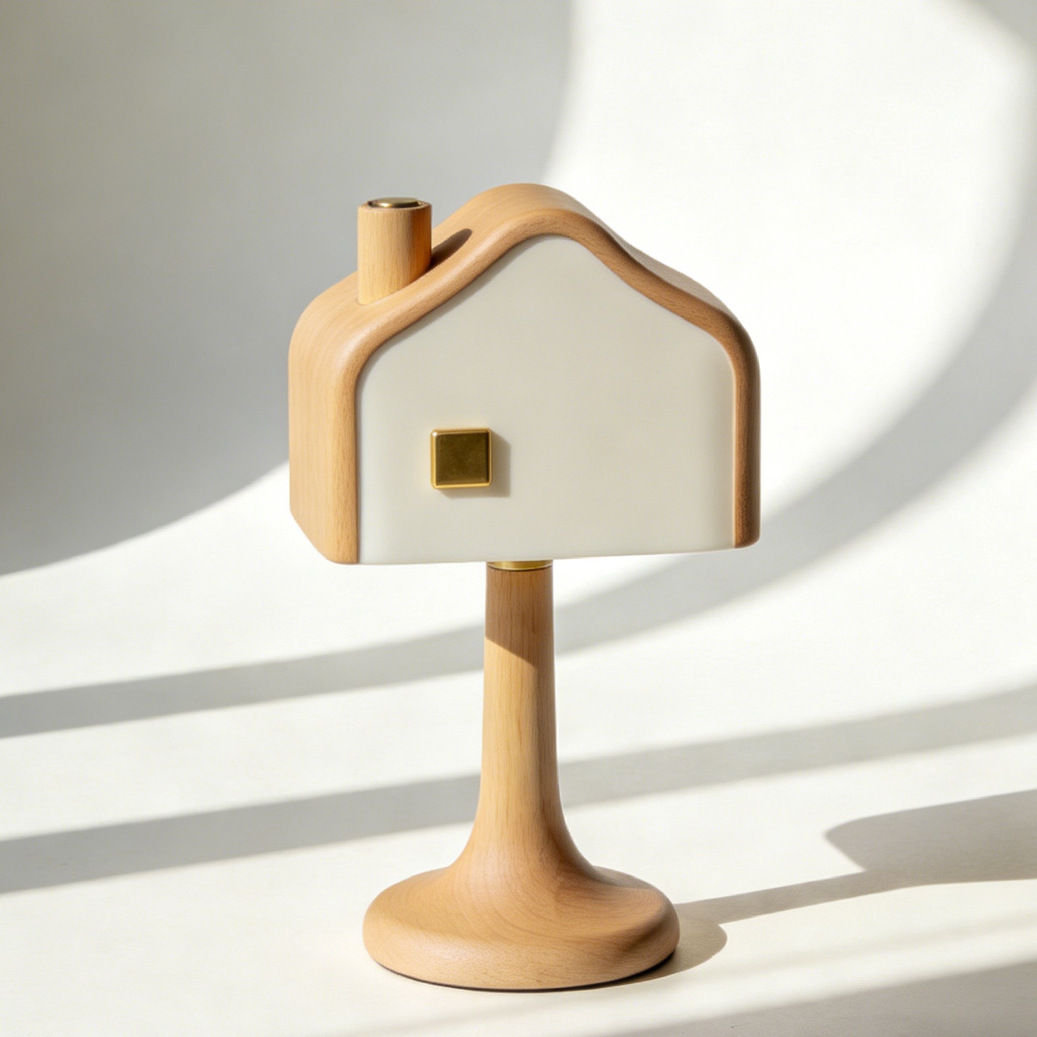 창의적인 원목 작은 집 모형