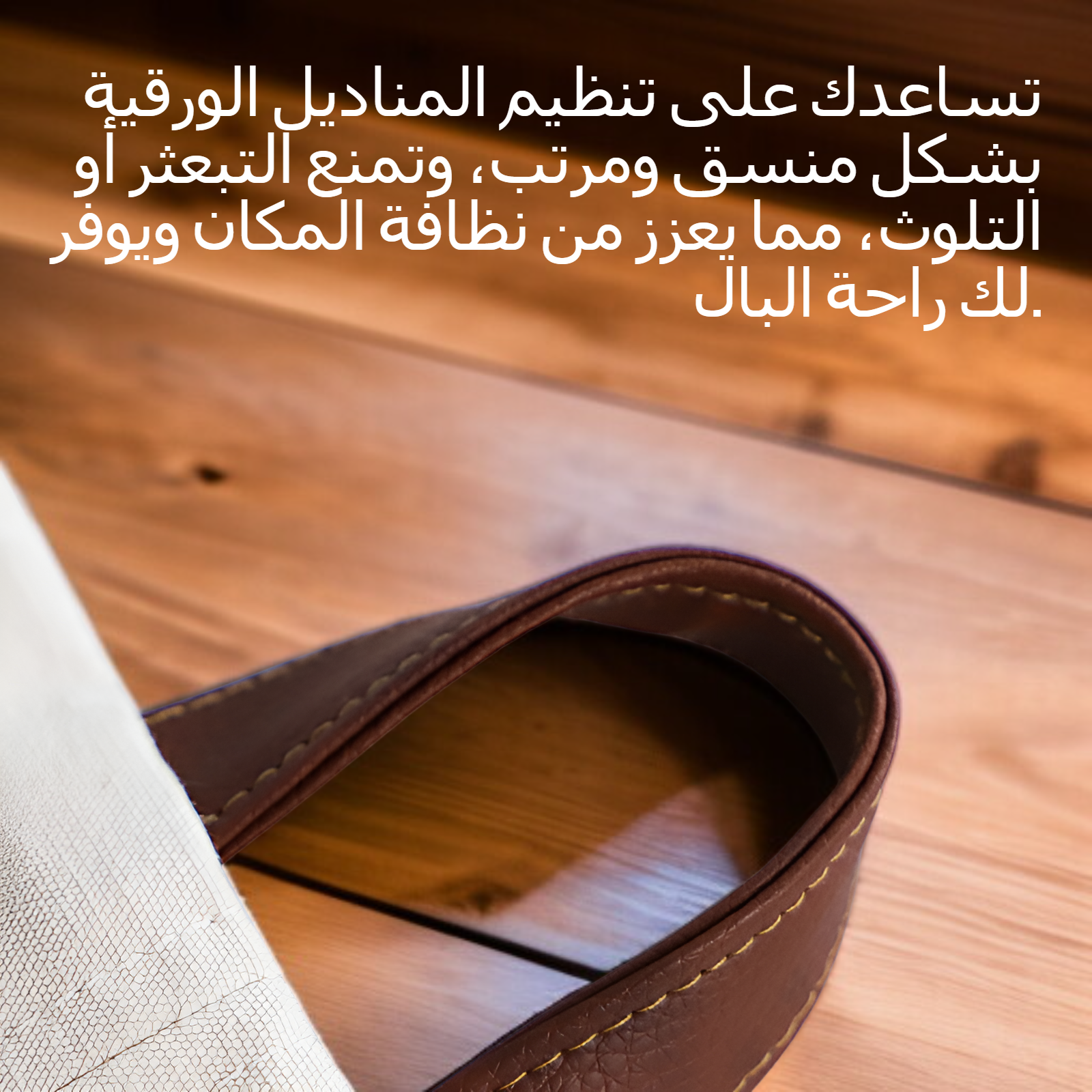 حقيبة مناديل ورقية قابلة للتعليق بتصميم عصري