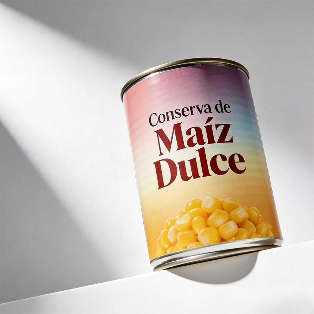 Caja completa de maíz dulce enlatado (12 latas)