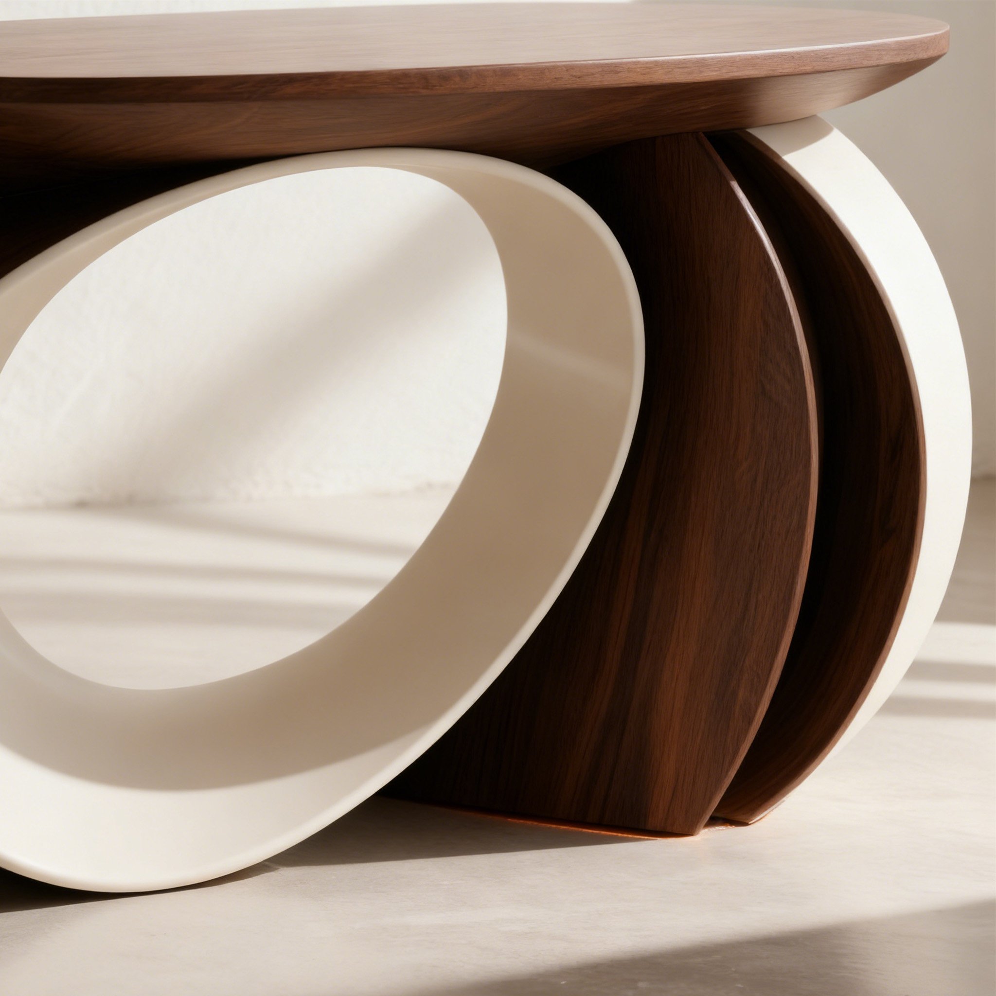 モダン幾何形サイドテーブル