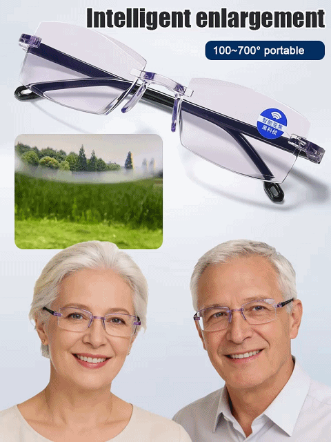 [Vision Returns to 20 Years Old] Smart Zoom Comfort Reading Glasses