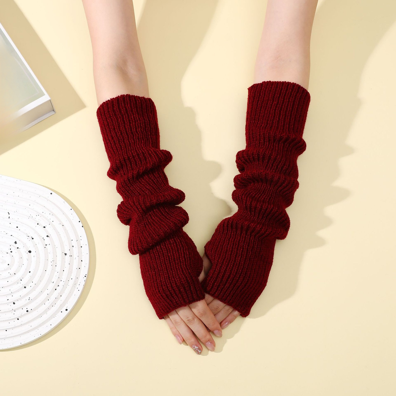 Mangas de punto sin dedos