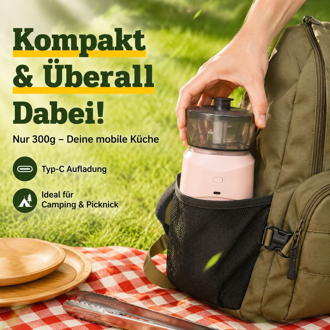 Intelligente Haushalts-Mini-Fleischwolf-Kochmaschine