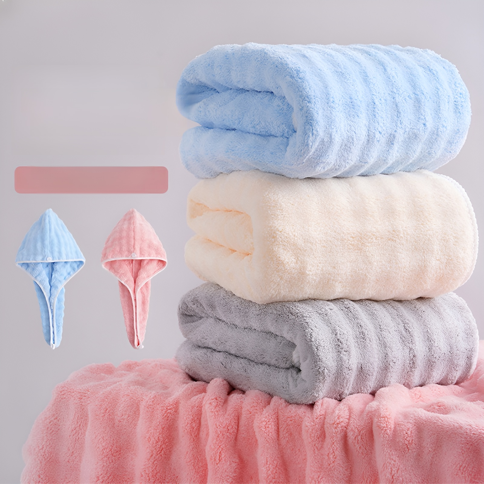 버블 플리스 두꺼운 타월