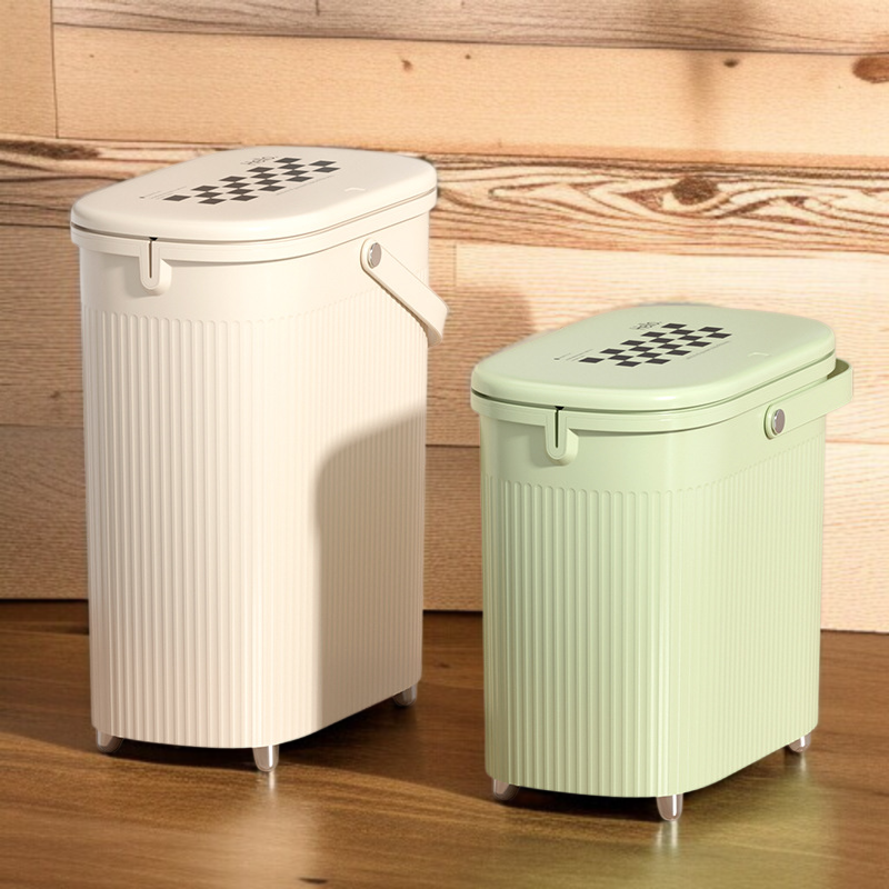 ふた付き家庭用大容量ゴミ箱 キッチンゴミ箱 自動梱包ゴミ箱 浴室用クリップ式ゴミ箱