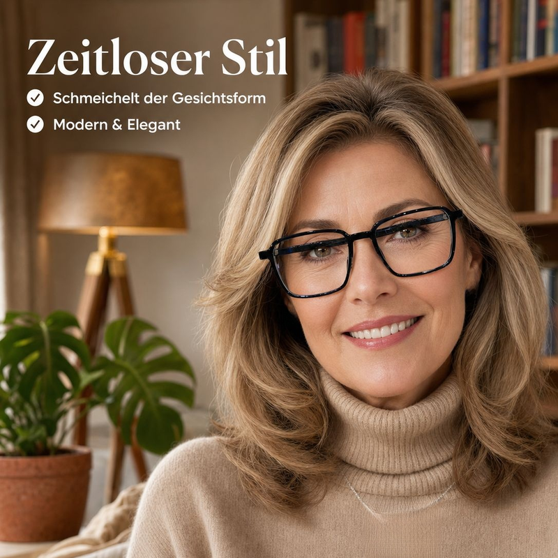 Blaulichtfilter-Lesebrille für Damen und Herren mittleren und höheren Alters