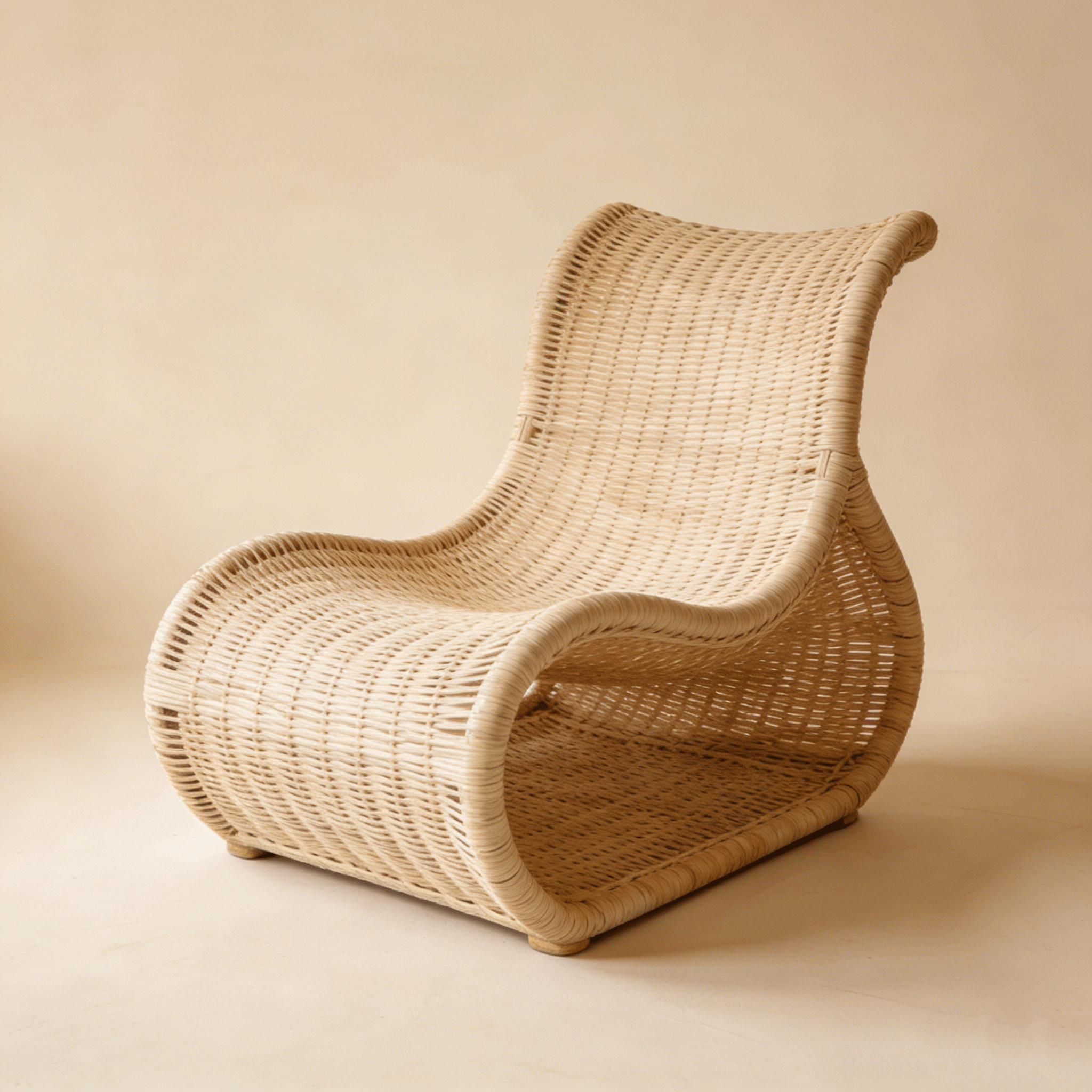 เก้าอี้หวายรูปทรงพิเศษ สำหรับบ้าน (2 ชิ้น)