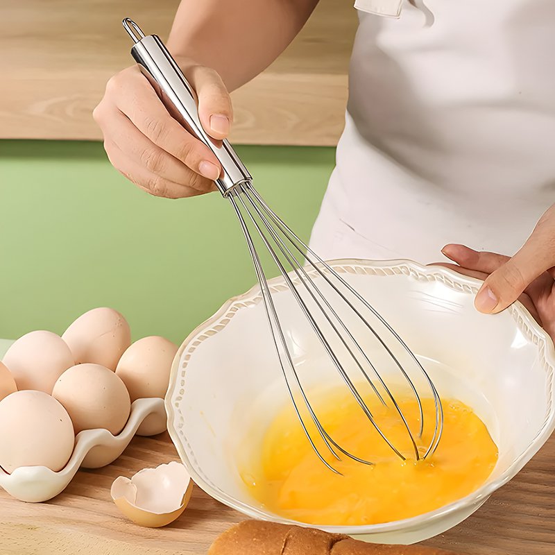 Batidor de huevos de acero inoxidable
