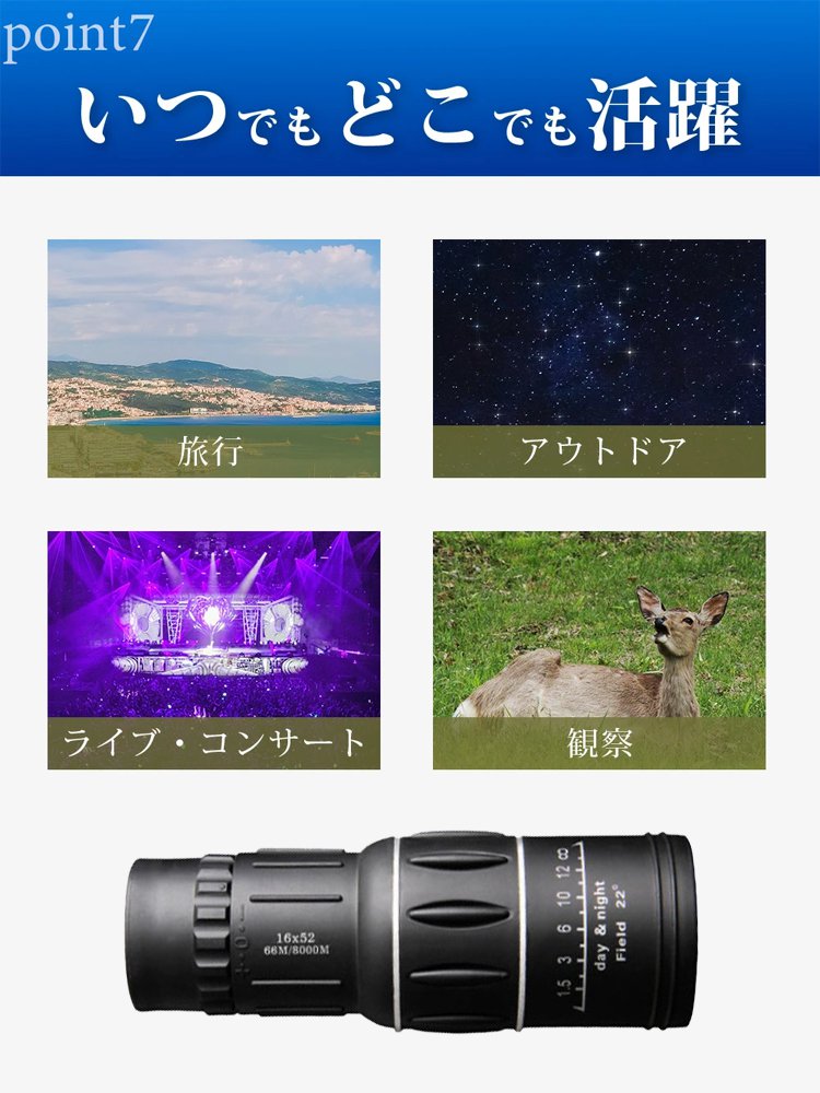 ポータブル高清単眼鏡