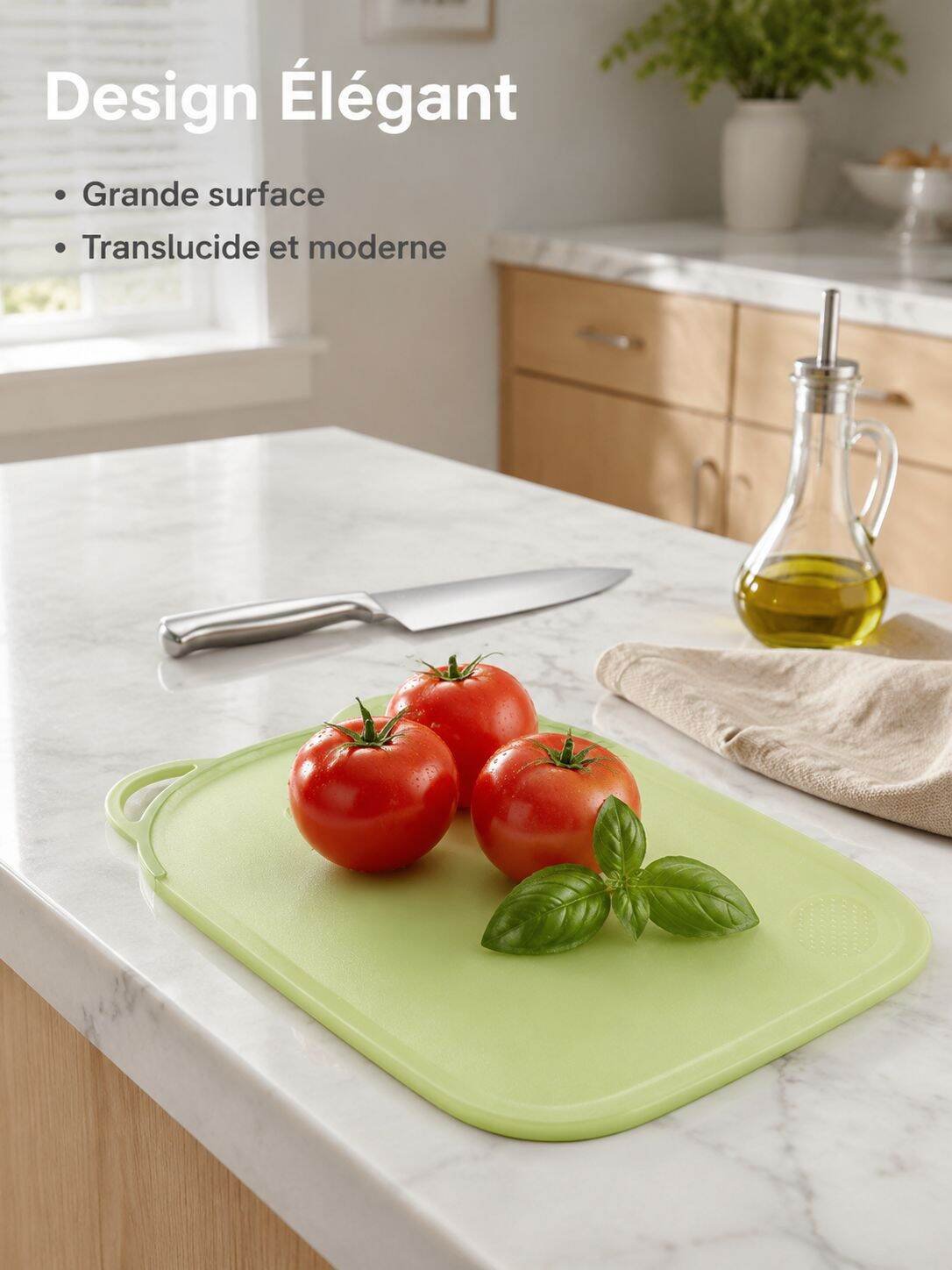 Planche à découper alimentaire antibactérienne et anti-moisissure