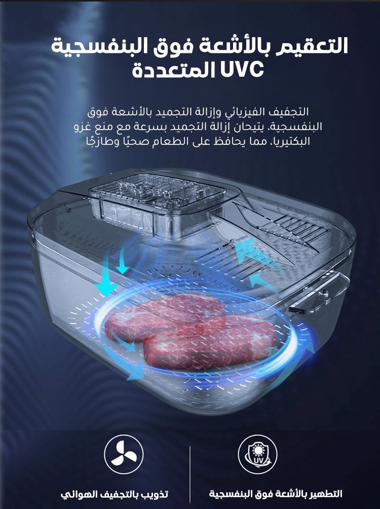 جهاز إذابة الجليد السريع بالحرارة الثابتة 4 في 1