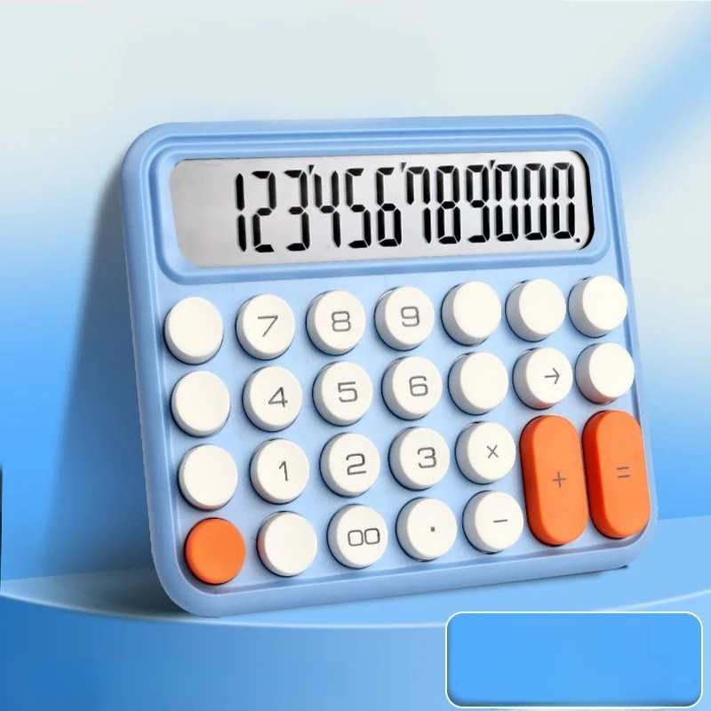 다채로운 색상의 대형 버튼 계산기