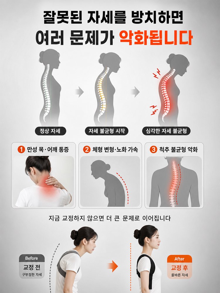 [스타 피트니스] 프리미엄 자세 교정벨트