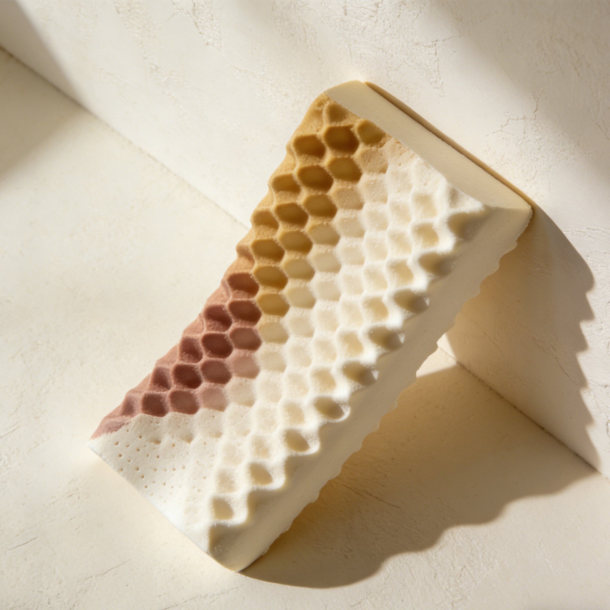 Comfortable Neck Support Latex Pillow on bed