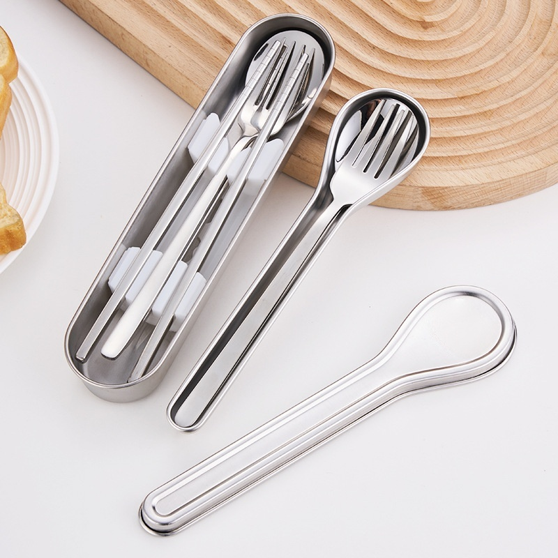 卡通動物餐具收納包便攜式