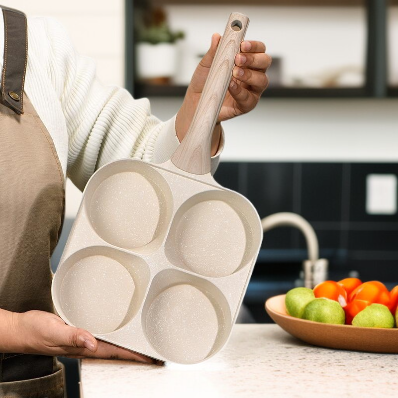 مقلاة إفطار غير لاصقة لتحضير البرغر والبيض، أداة منزلية متعددة الوظائف