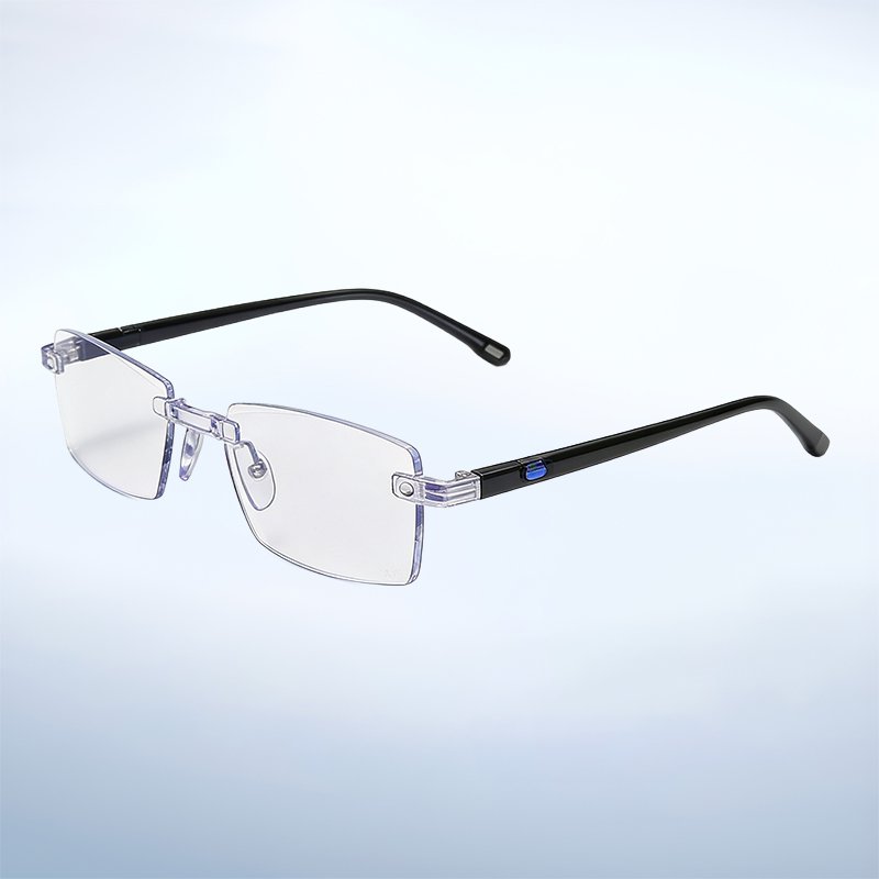 Gafas de lectura ultraligeras sin marco y antiluz azul