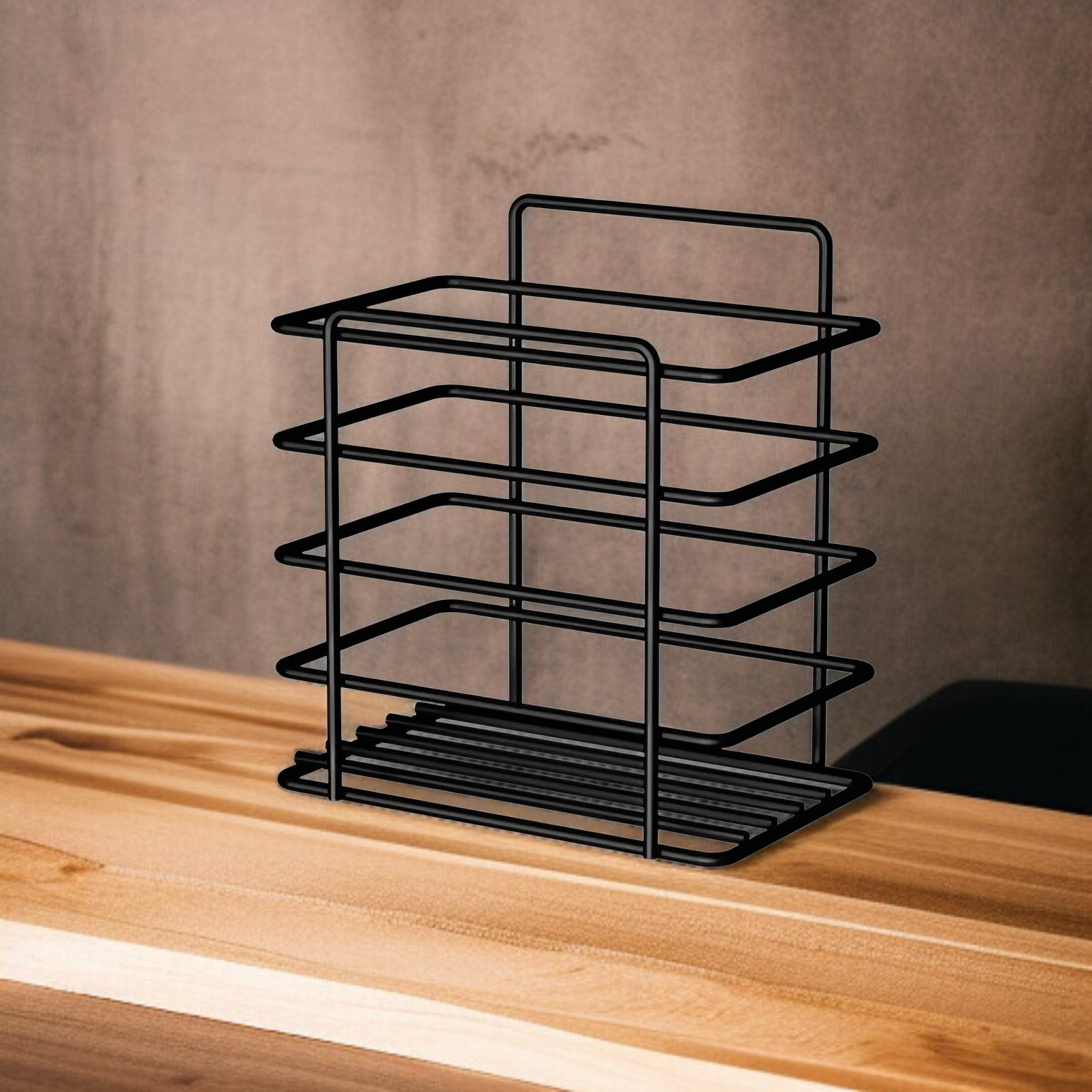 新しいバスルーム収納ラック/トイレオーガナイザー/ドリル不要の壁掛けトイレタリーラック