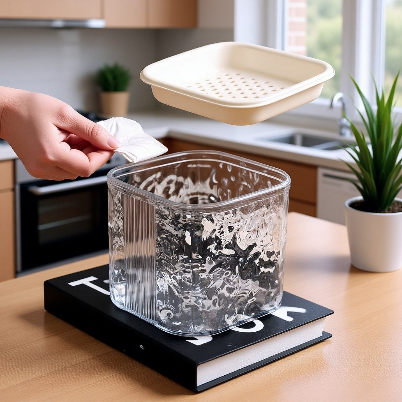 سلة مهملات كسولة