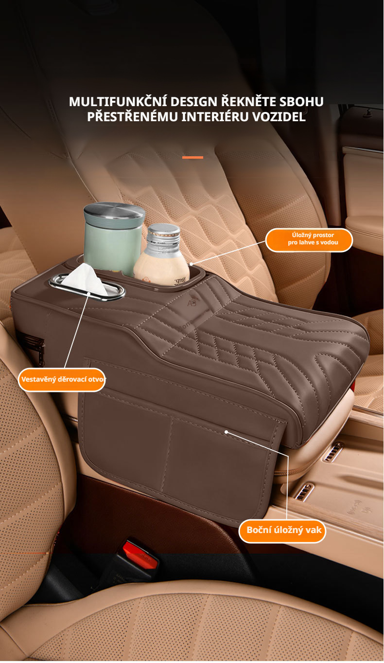 Praktický organizér do auta s úložnými kapsami