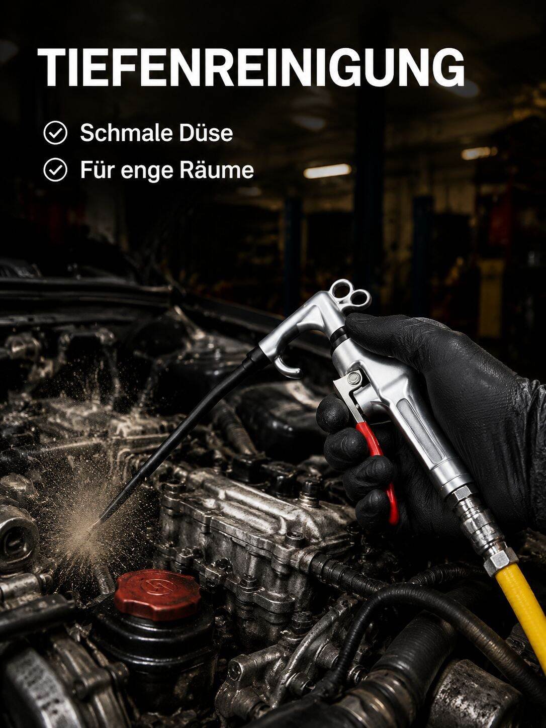 Leistungsstarke Druckluft-Ausblaspistole