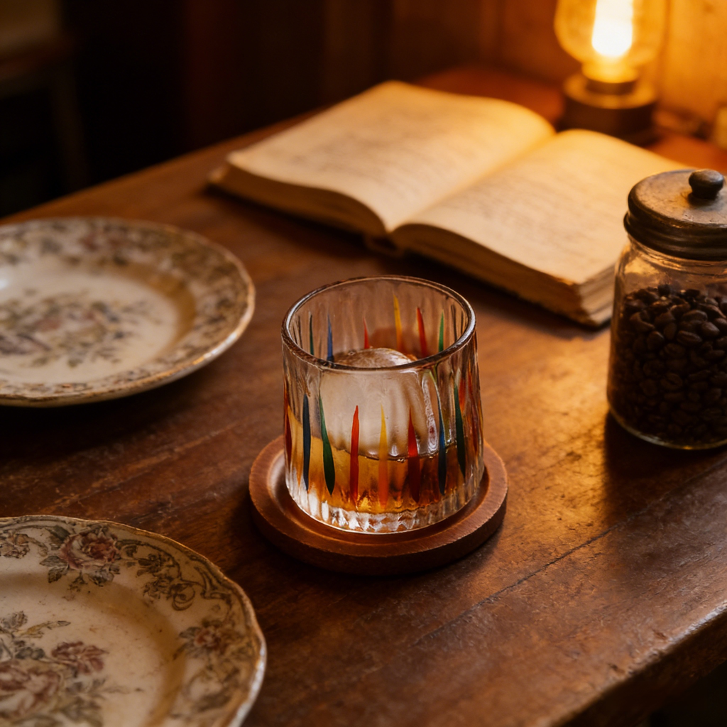 彩色手繪玻璃杯